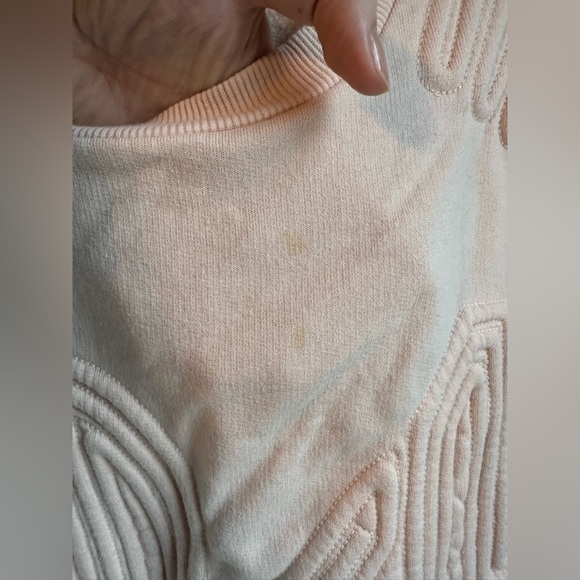 IVY PARK Corded '04' Sweatshirt Size L Light Pink - Picture 4 of 4